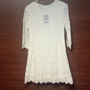 White lace dress
